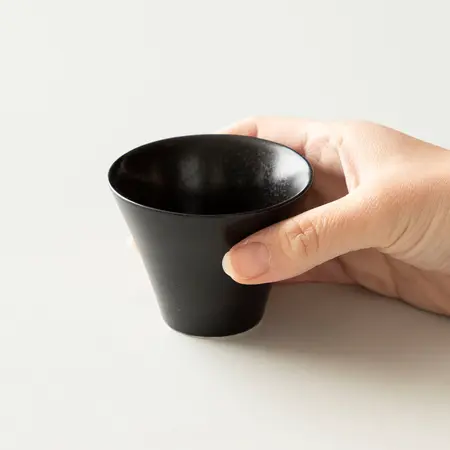 ORIGAMI - Narrow Sensory Espresso Cup 100ml Black 2.webp