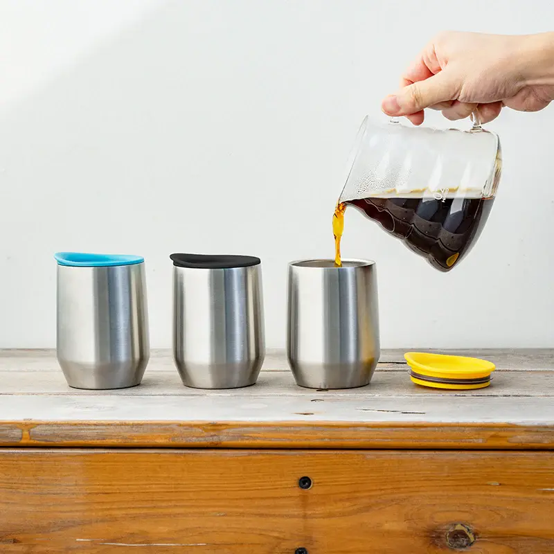 Stainless Steel Mug MIOLOVE, Yellow 2.webp