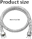 Flexible Stainless Steel Hose 150cm – 3 8 Female x 3 8 Male Conical Connection 2.webp