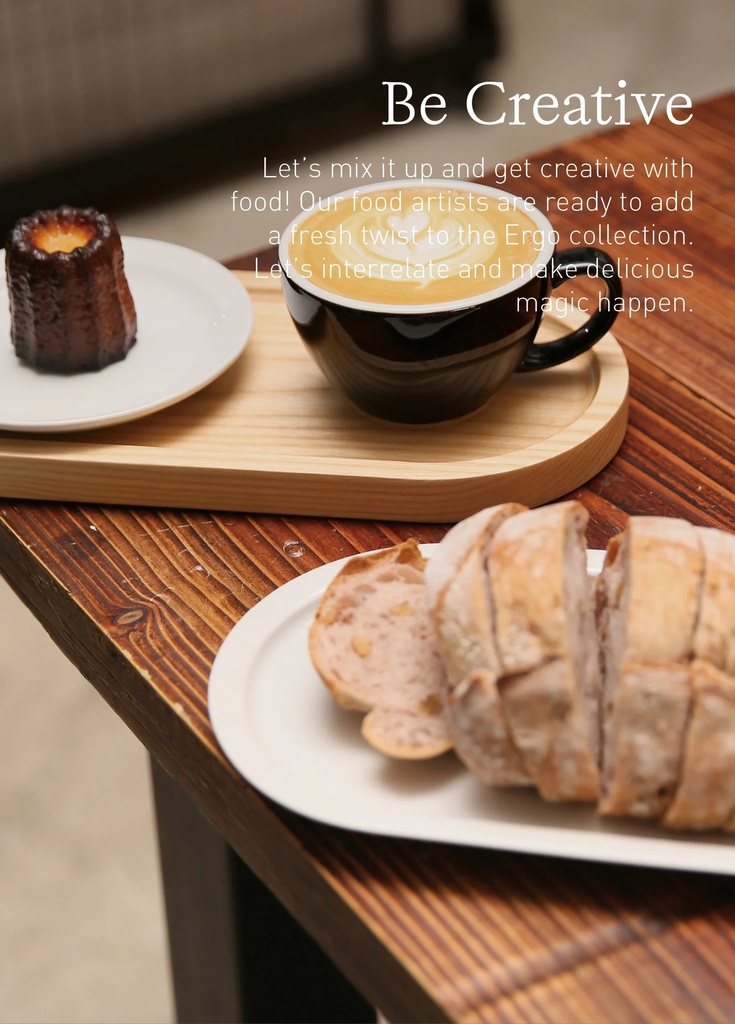 Loveramics ER-GO! System - Solid Ash Wood Platter (L) 35cm (Natural)