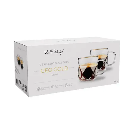 Vialli Design - Geo Gold espresso cups 120 ml 2.webp
