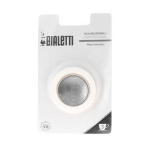 Bialetti Moka Inductie filterplaatje + rubber ringen - 3 kops
