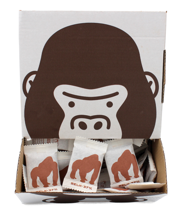 Chocolatemakers Bio Ieni Mini Milk Gorilla 37% (150 x 5g)