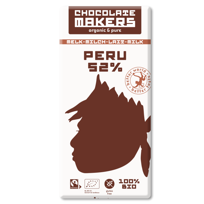 Chocolatemakers Awajun Milk 52%  (85gr)