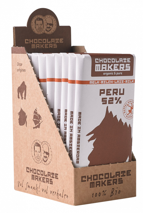 Chocolatemakers Awajun Melk 52% Milch - Lait (85gr - 10 bars))