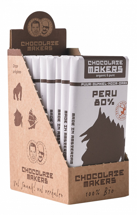 Chocolatemakers Bio Awajun Puur 80% Dunkel Noir (85gr - 10 bars)
