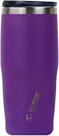 EcoVessel - Insulated Water Bottle Metro - Purple Rain 160z / 473 ml