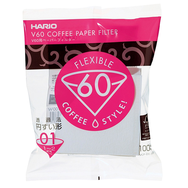 Hario Koffiefilters V60 01 - kegelvormig 2-Pack