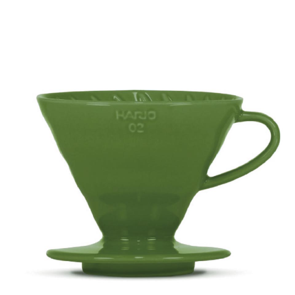 Hario V60-02 Ceramic Dripper "Colour Edition" Dark Green