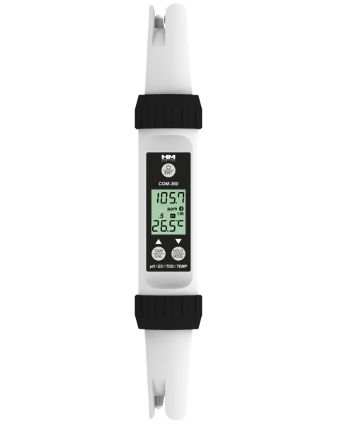 Waterproof Professional Series pH/EC/TDS/Temp Meter / HM Digital COM-360