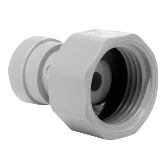 John Guest Female Tap Adaptor 3/8 PF x 1/2 BSP Female