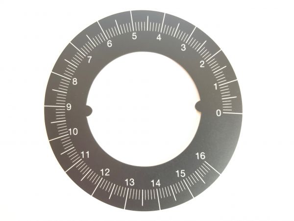 Mahlkönig EK43 - grind size scale