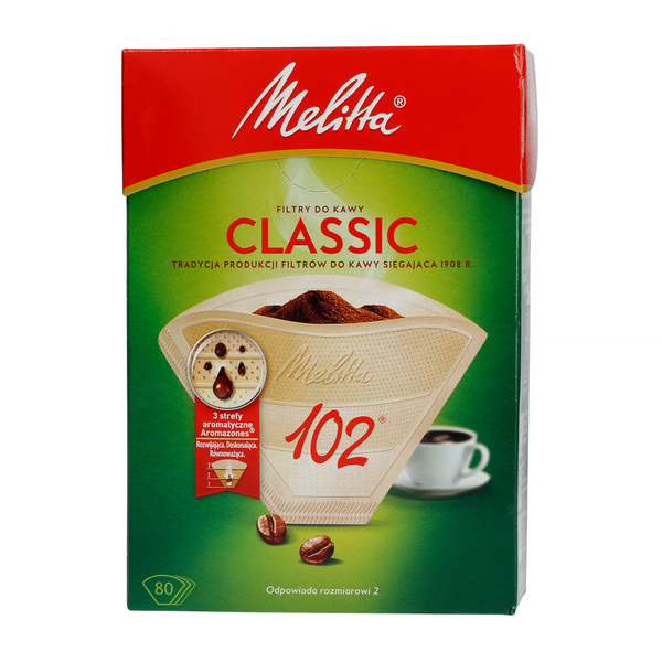 Melitta Paper Coffee Filters 102 - Classic - 80 pieces