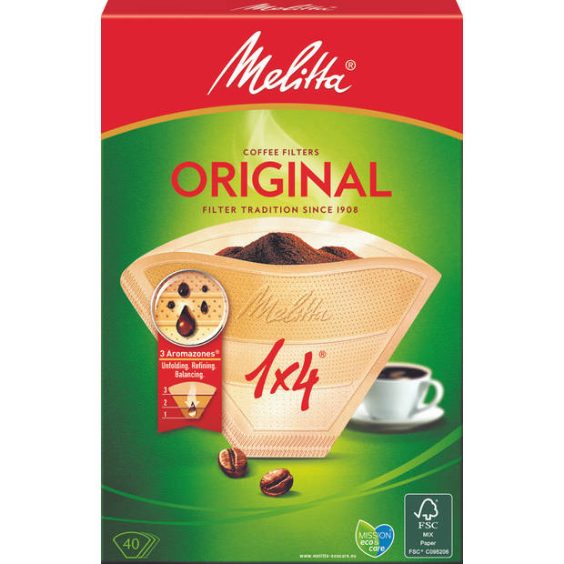 Melitta Original 1x4 (40pcs) brown