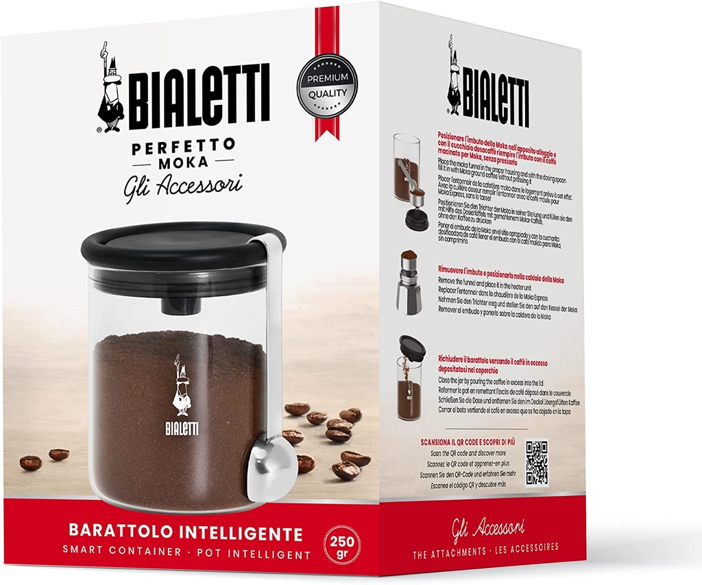 Bialetti Coffee Jar with Moka Lid