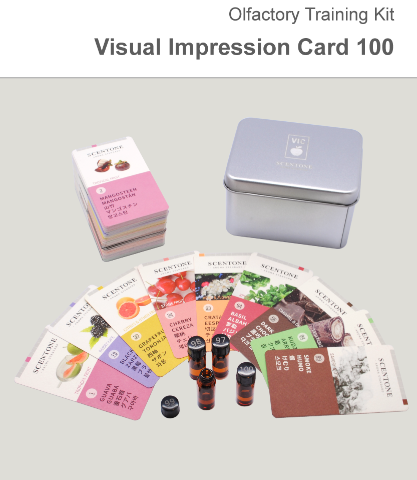 Visual Impression Cards for Scentone t-100 aroma set