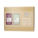 teapigs Loose Leaf Gift Set - English Breakfast and Peppermint Leaves with Infuser