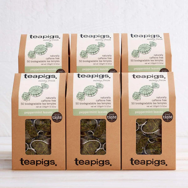 teapigs Peppermint Leaves - 50 Tea Bags (6 boxes)