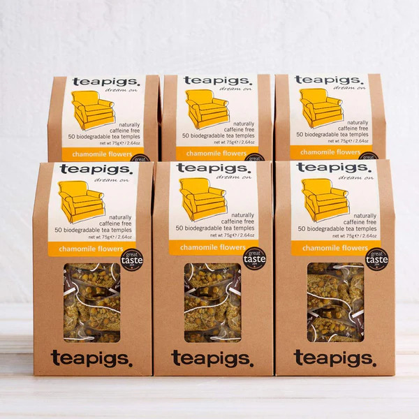 teapigs Chamomile Flowers 50 Tea Bags (box of 6)