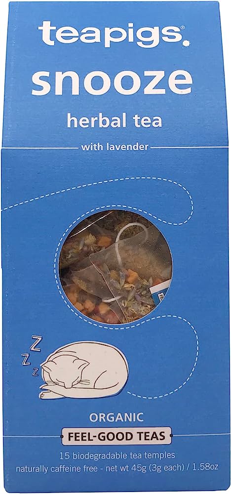 teapigs Organic Snooze - Sleepy Tea - 15 Tea Bags (box of 6)