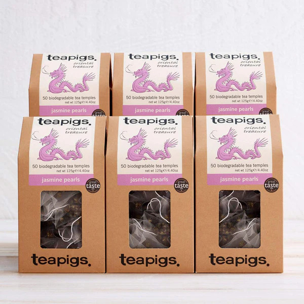 teapigs Jasmine Pearls - 15 Tea Bags (box of 6)