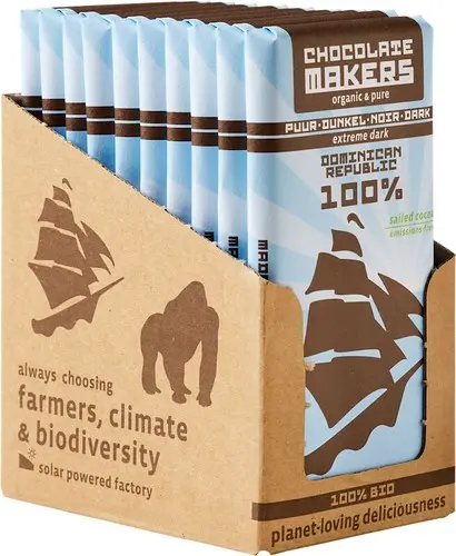 Chocolatemakers Tres Hombres extremely pure 100% (10 pcs)