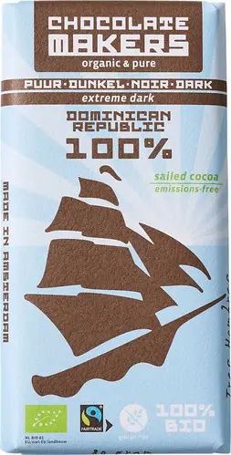 Chocolatemakers Tres Hombres extreme dark 100% pure (80gr)