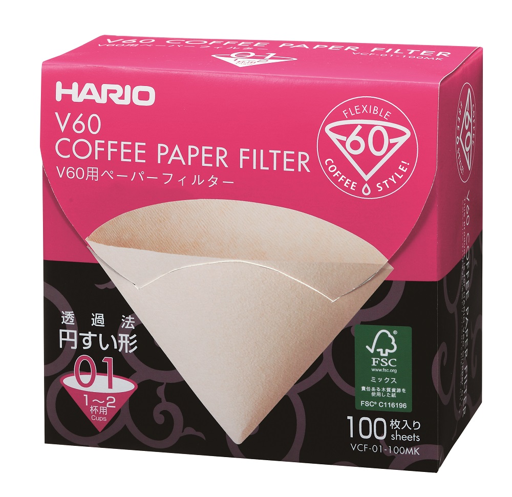 - Misarashi Brown Paper Filters - V60-01 - 100 Pieces (VCF-01-100MK+)