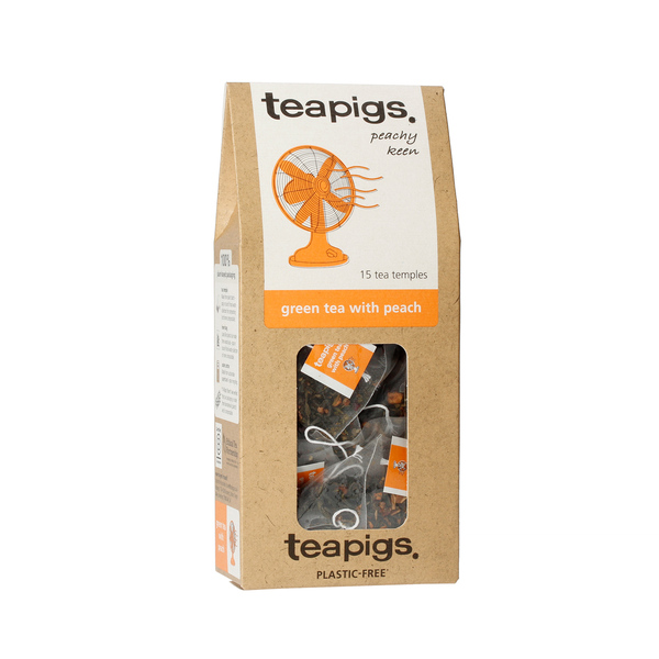 Teapigs - Green Tea with Peach - 15 Tea Temples