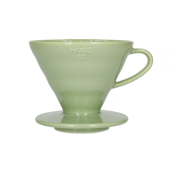 Hario V60-02 Ceramic Coffee Dripper Smokey Green