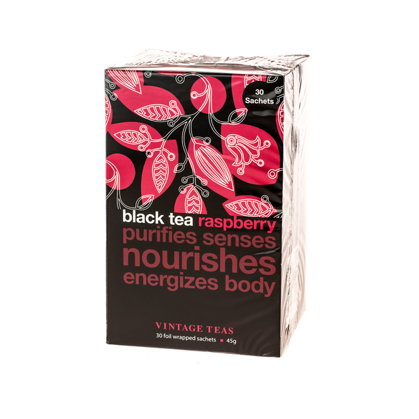 Vintage Teas Black Tea Raspberry - 30 teabags