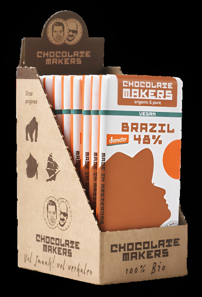 Chocolatemakers - Demeter Brazil - Vegan 48% (box of 10 bars)