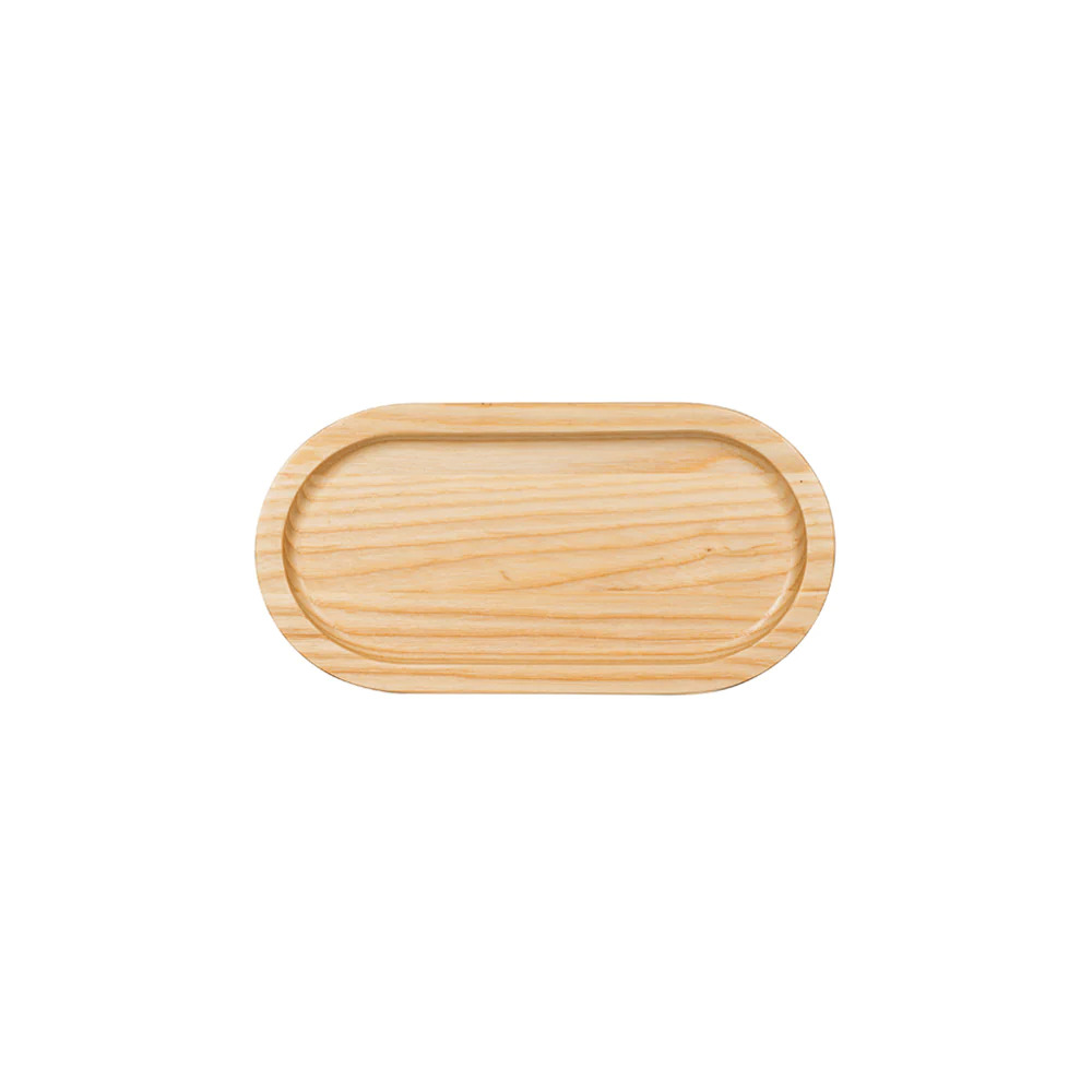 Loveramics ER-GO! System - Oval Solid Ash Wood Platter (S) 22cm (Natural)