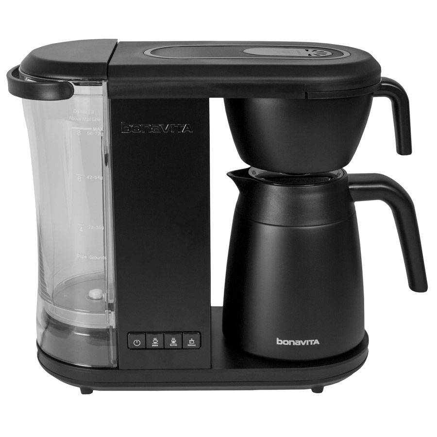 Bonavita - THE ENTHUSIAST 8 Cup Coffee Brewer Black Carafe (thermos) - SCA certified