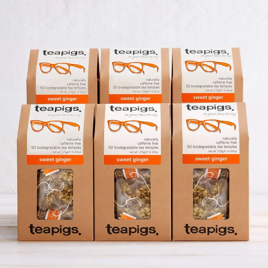 teapigs - Sweet Ginger - 50 Tea Bags (box of 6)