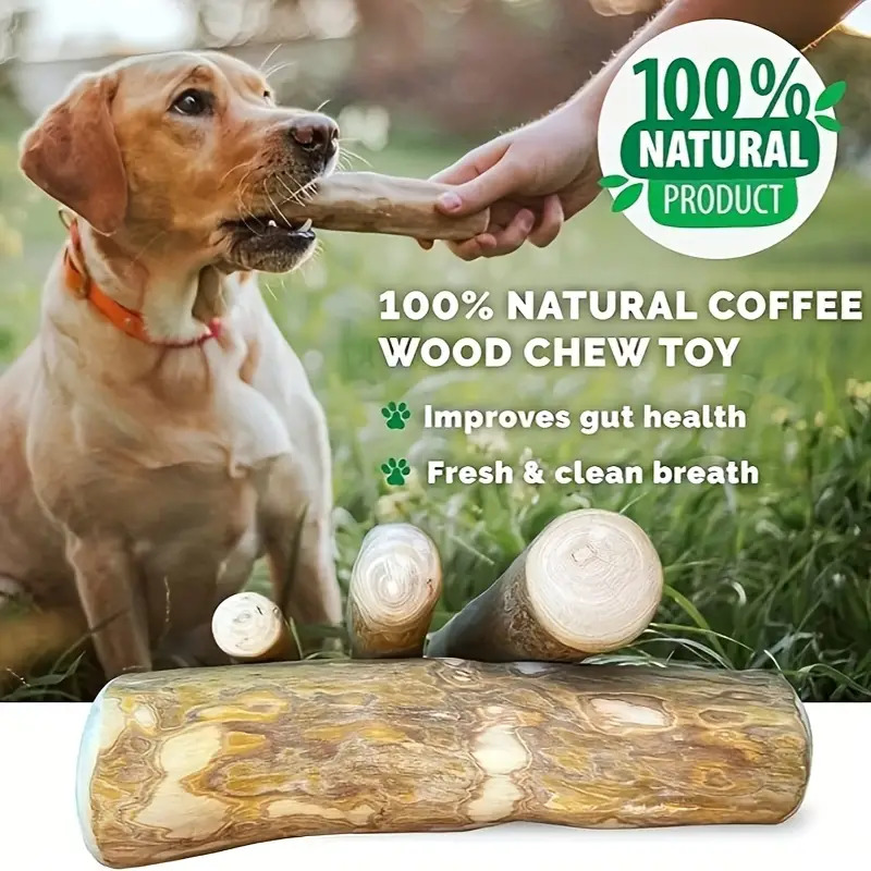 Coffee Wood chewing stick for dogs