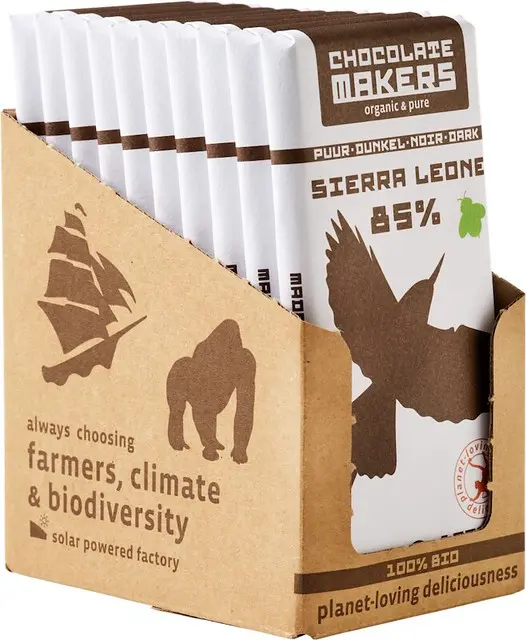 Chocolatemakers Bio Little Bee-eater Dark 85% (box of 10 bars)