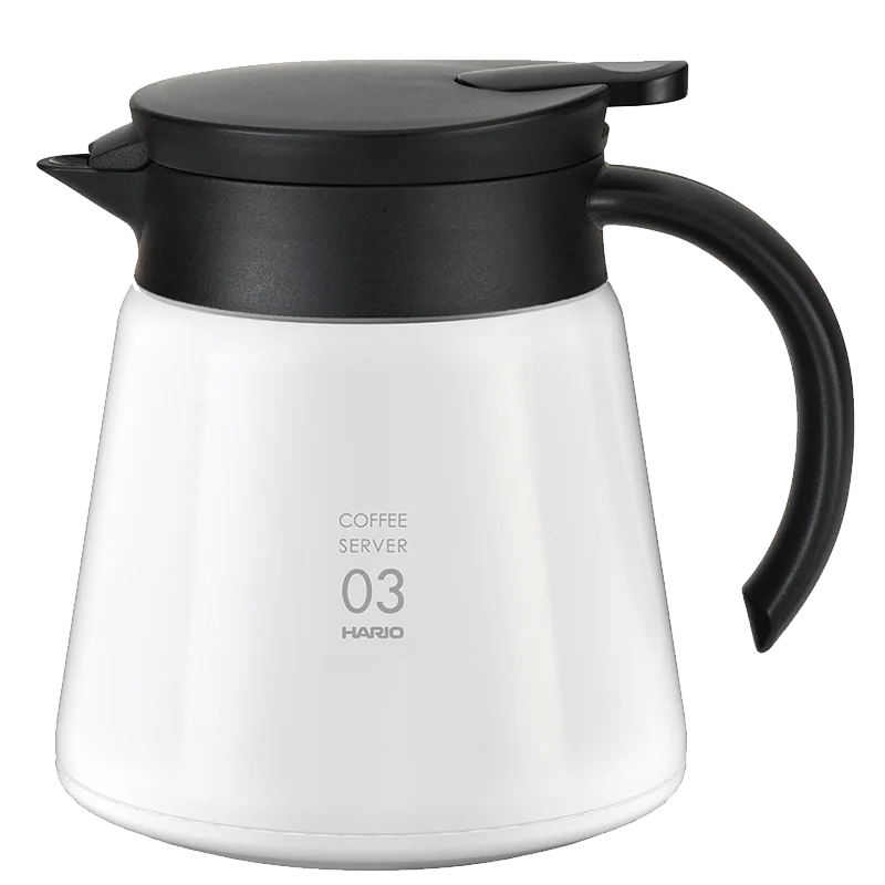 Hario Insulated Stainless Steel Server V60-03 White - 800ml 