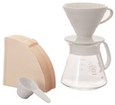 Hario V60-02 Dripper Set White Ceramic