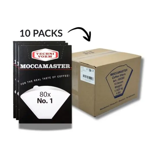 Moccamaster Filter paper White Cup one filters #1 - master box 18x80 filters