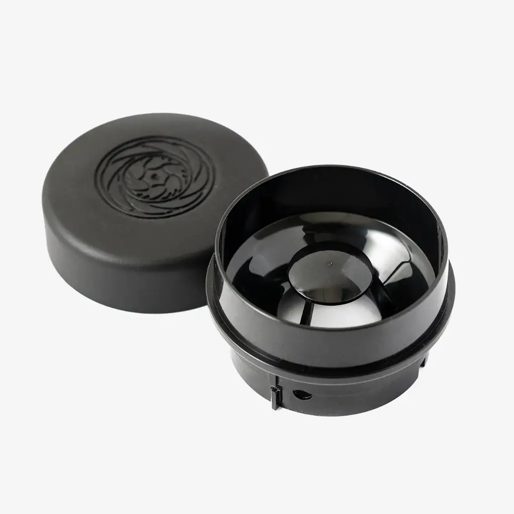 Black Single Dose Hopper for Conical Burr Series Grinders