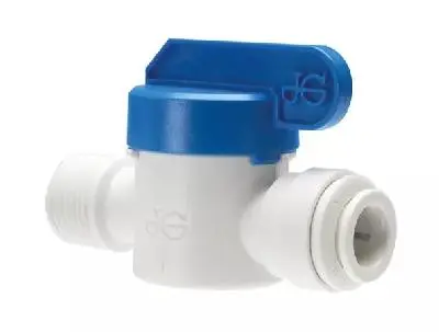 John Guest Speedfit 3/8" PF 3/8" NPTF Thread Male Shut Off Valve