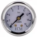 ECM Pump Pressure Gauge – 0–16 Bar Manometer