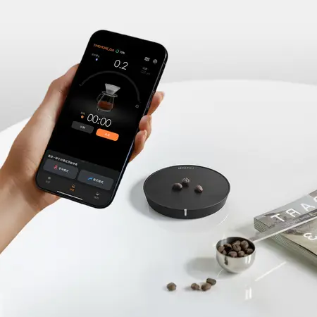 TIMEMORE Black Mirror DOT Coffee Scale – 0.1 g – Bluetooth – Flow Rate -Ultra Compact