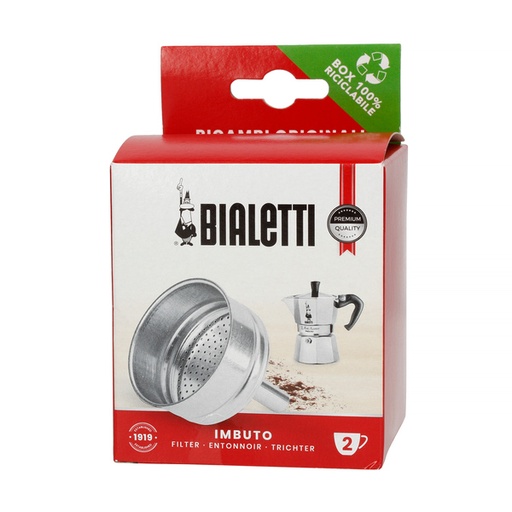 [0800132] Bialetti Spare funnel for aluminium espresso makers 2tz