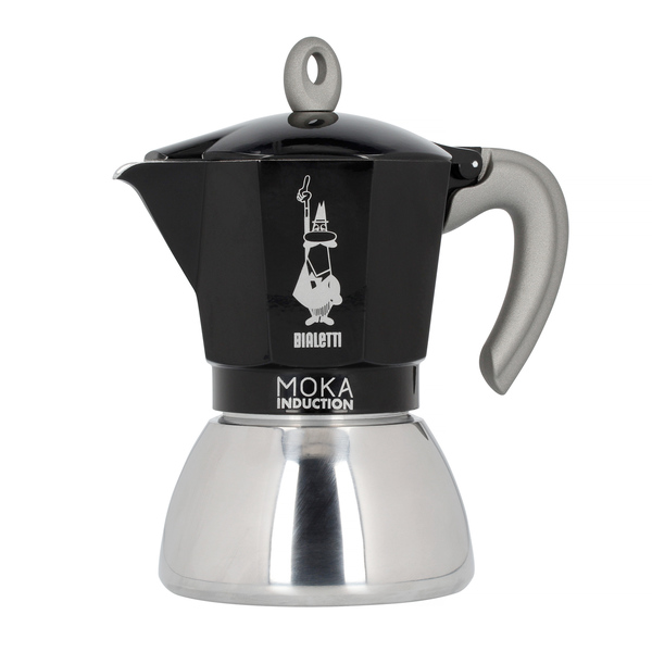 MOKA Bialetti New Moka Induction 6tz Black | WB.coffee