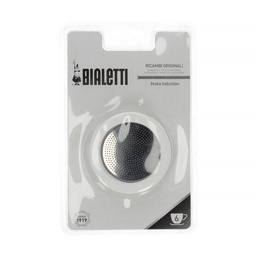 [0800010] Bialetti Moka Induction 6tz - 3 Moka Gaskets + 1 Filter Plate