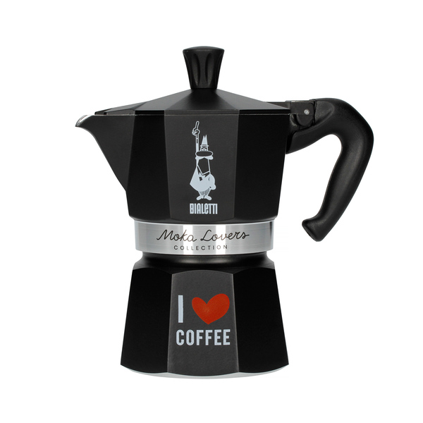 Bialetti Moka Express Love 3tz Black | WB.coffee