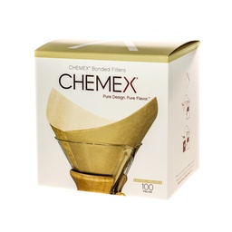 [FSU-100] Chemex Square Paper Filters - Natural - 6, 8, 10 Cups (FSU-100)