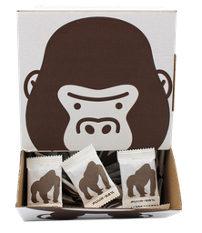 Chocolatemakers Bio Ieni Mini Gorilla puur 68% (150 x 5g)